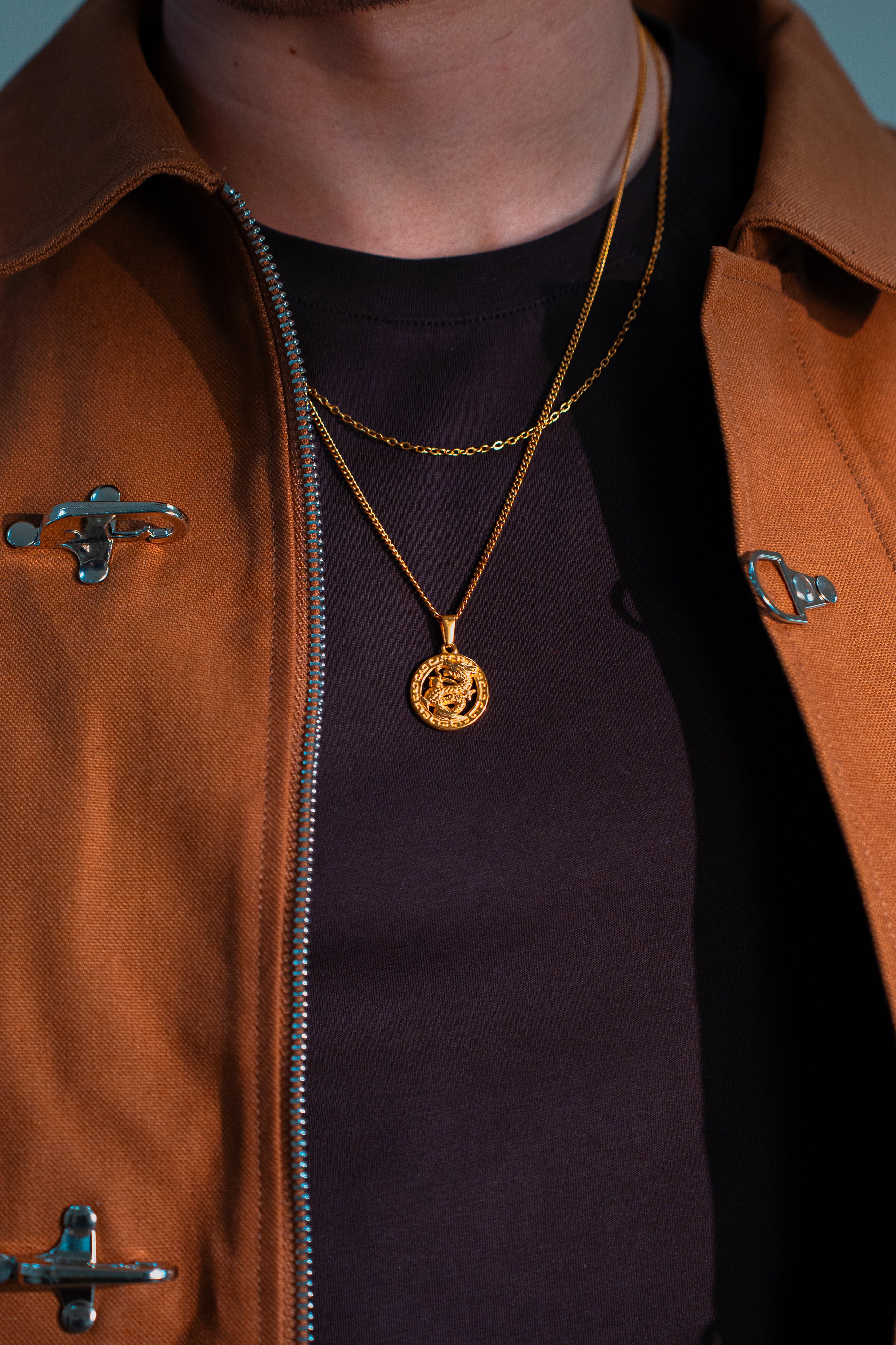 Dragon Pendant - Gold