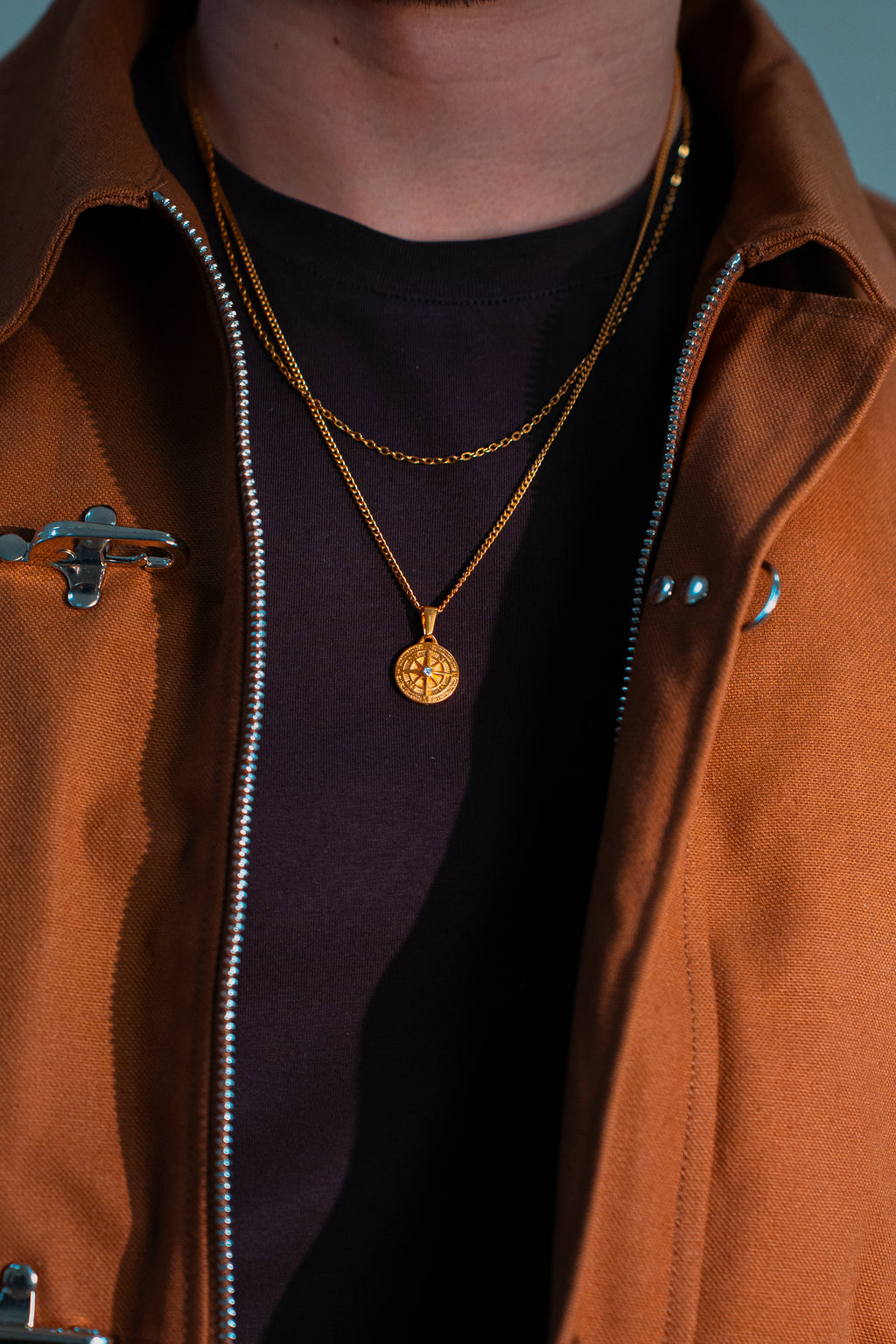 Compass Pendant - Gold