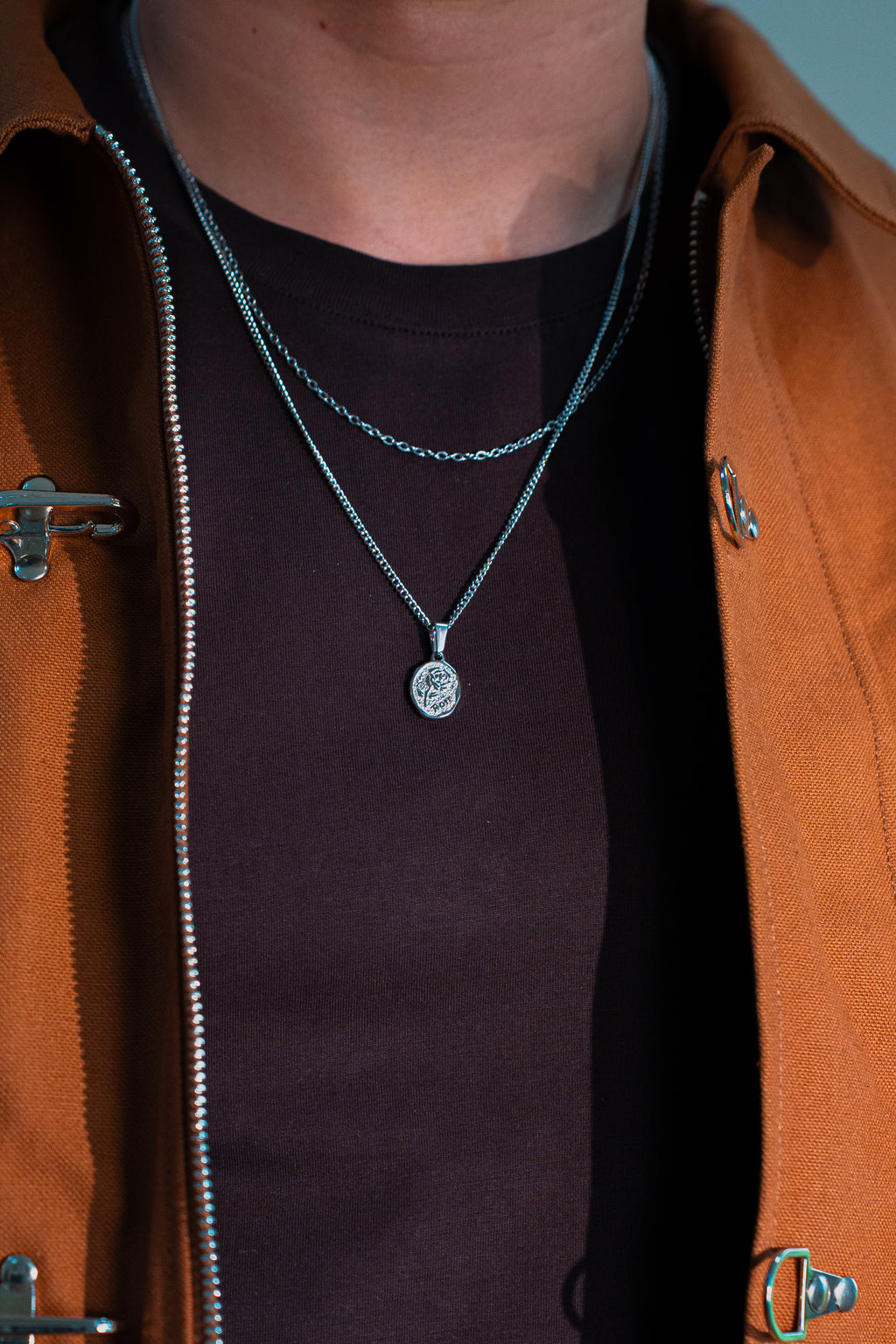 Rose Pendant - Silver