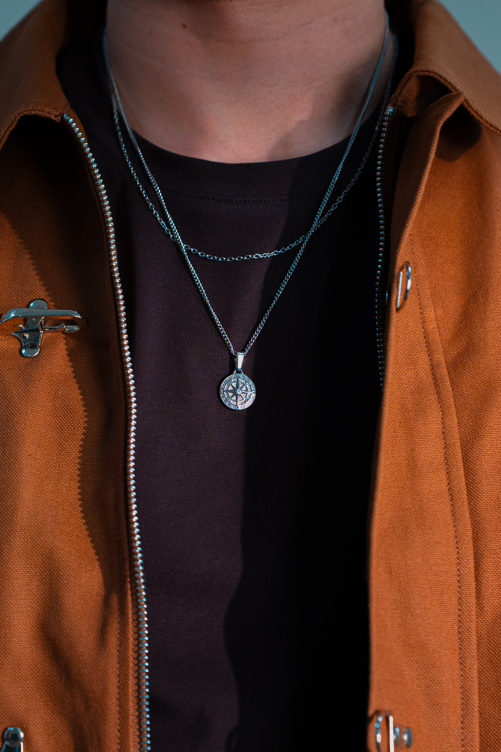 Compass Pendant - Silver