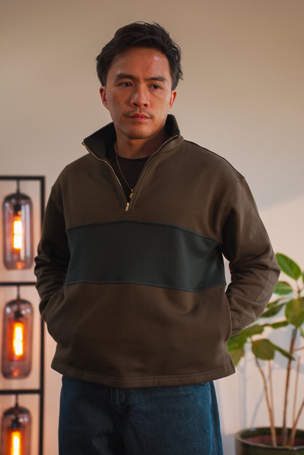 Straight Hem Quarter-Zip