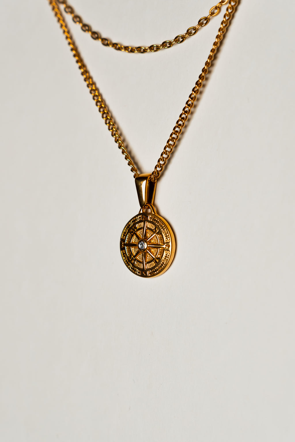 Compass Pendant - Gold