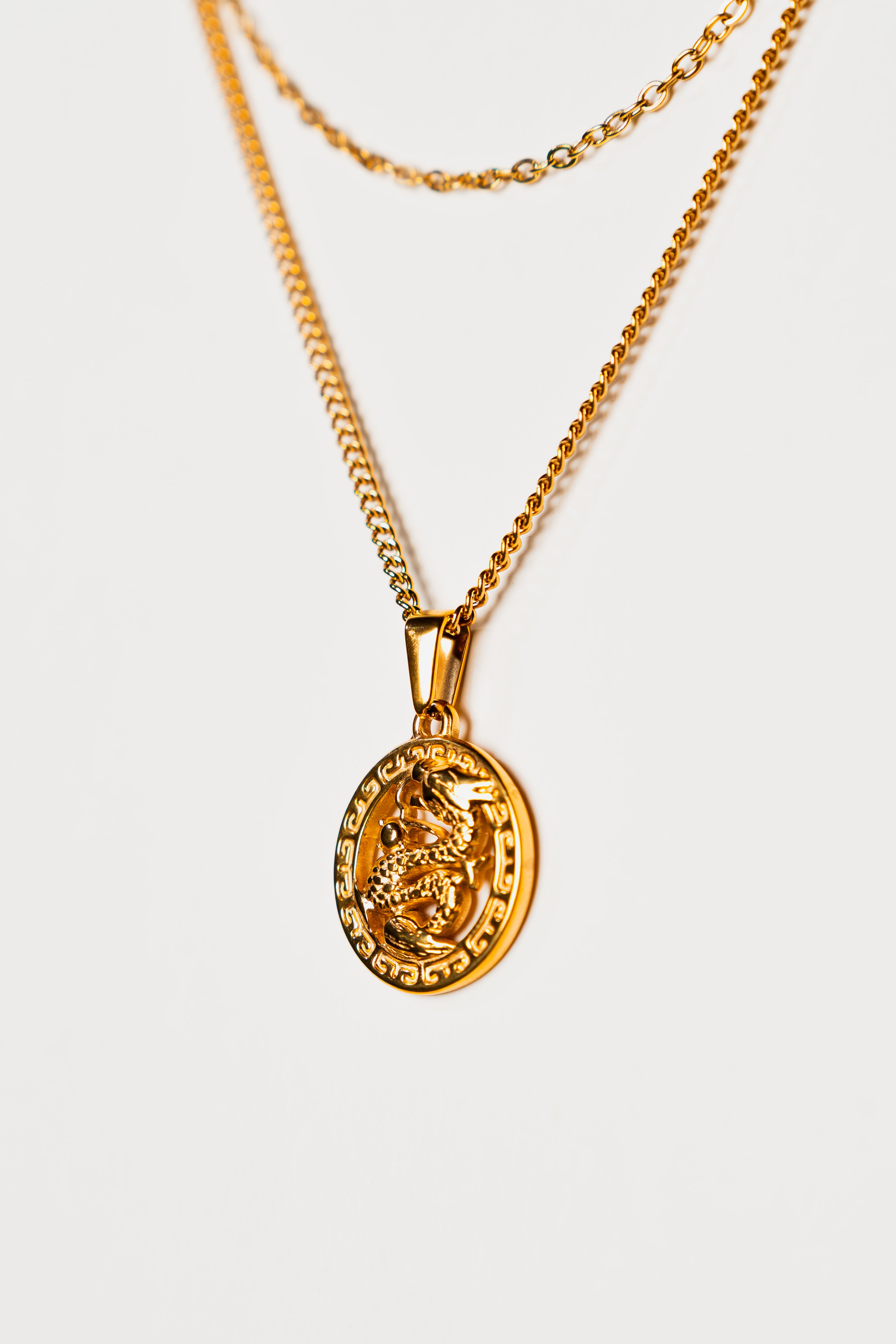 Dragon Pendant - Gold