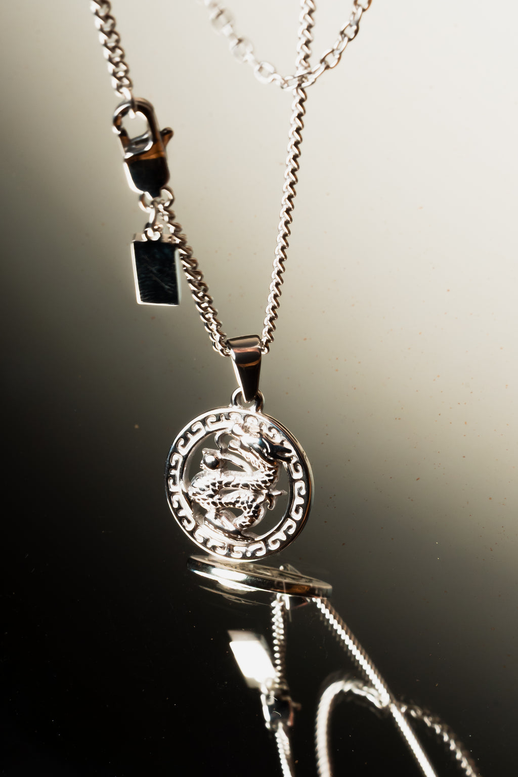 Dragon Pendant - Silver