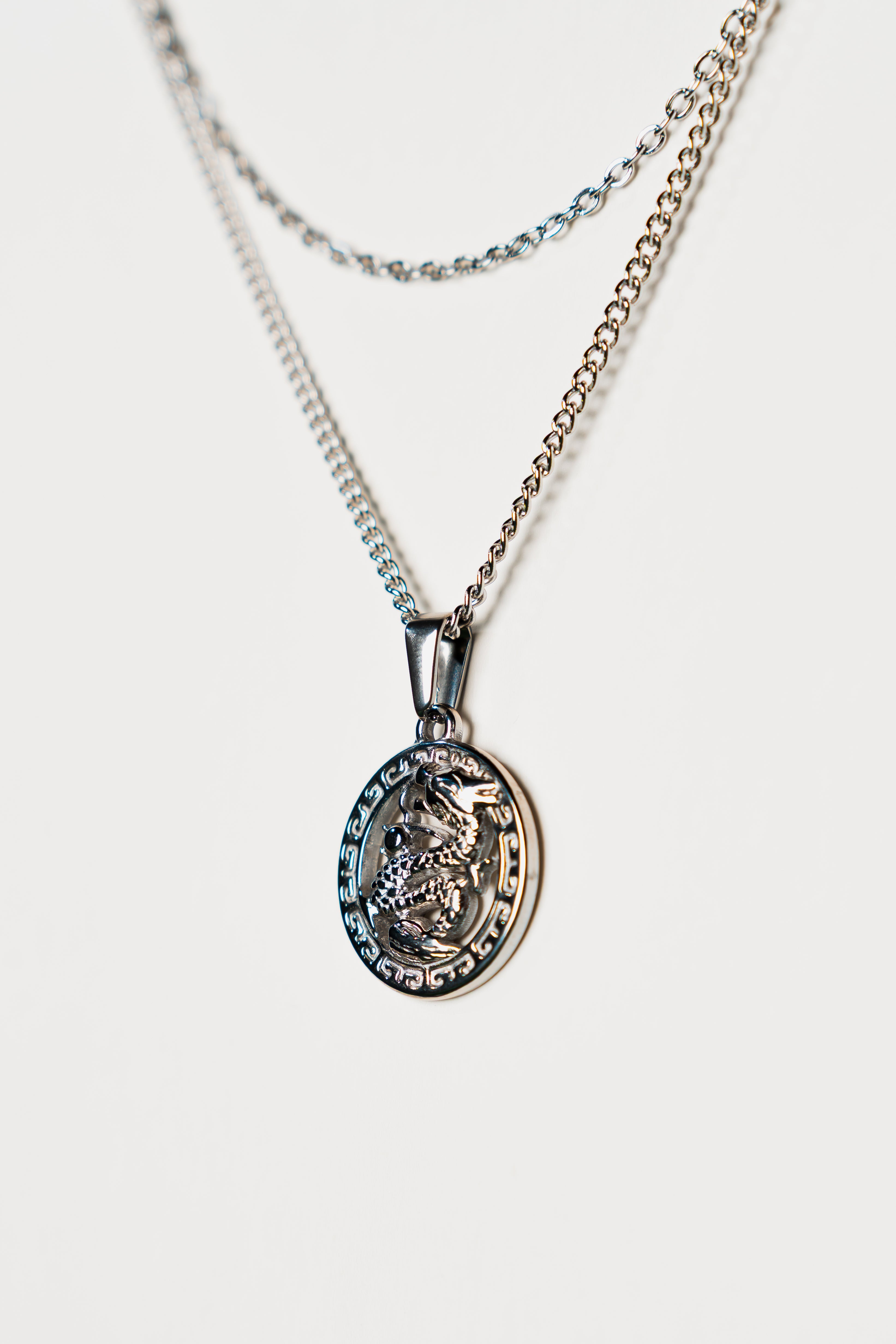 Dragon Pendant - Silver